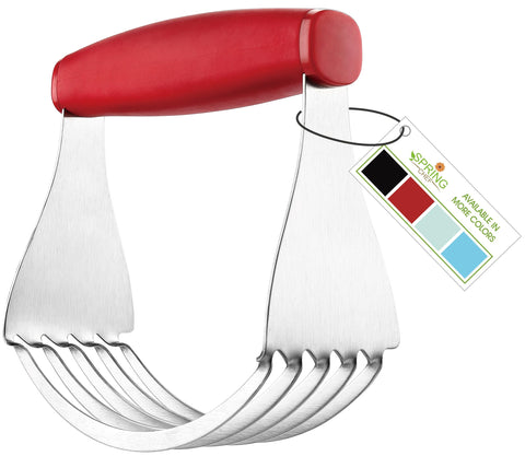 Spring Chef Red XL dough blender blades close-up for even butter distribution