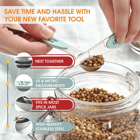 Spring Chef round-end spoon ideal for liquids and sauces.