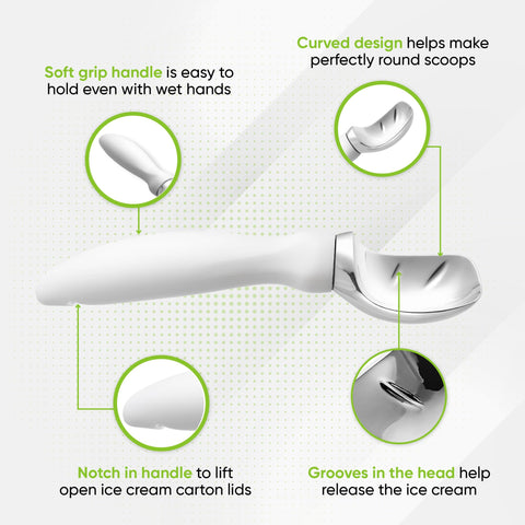 Spring Chef scoop is dishwasher safe for quick cleanup after use.