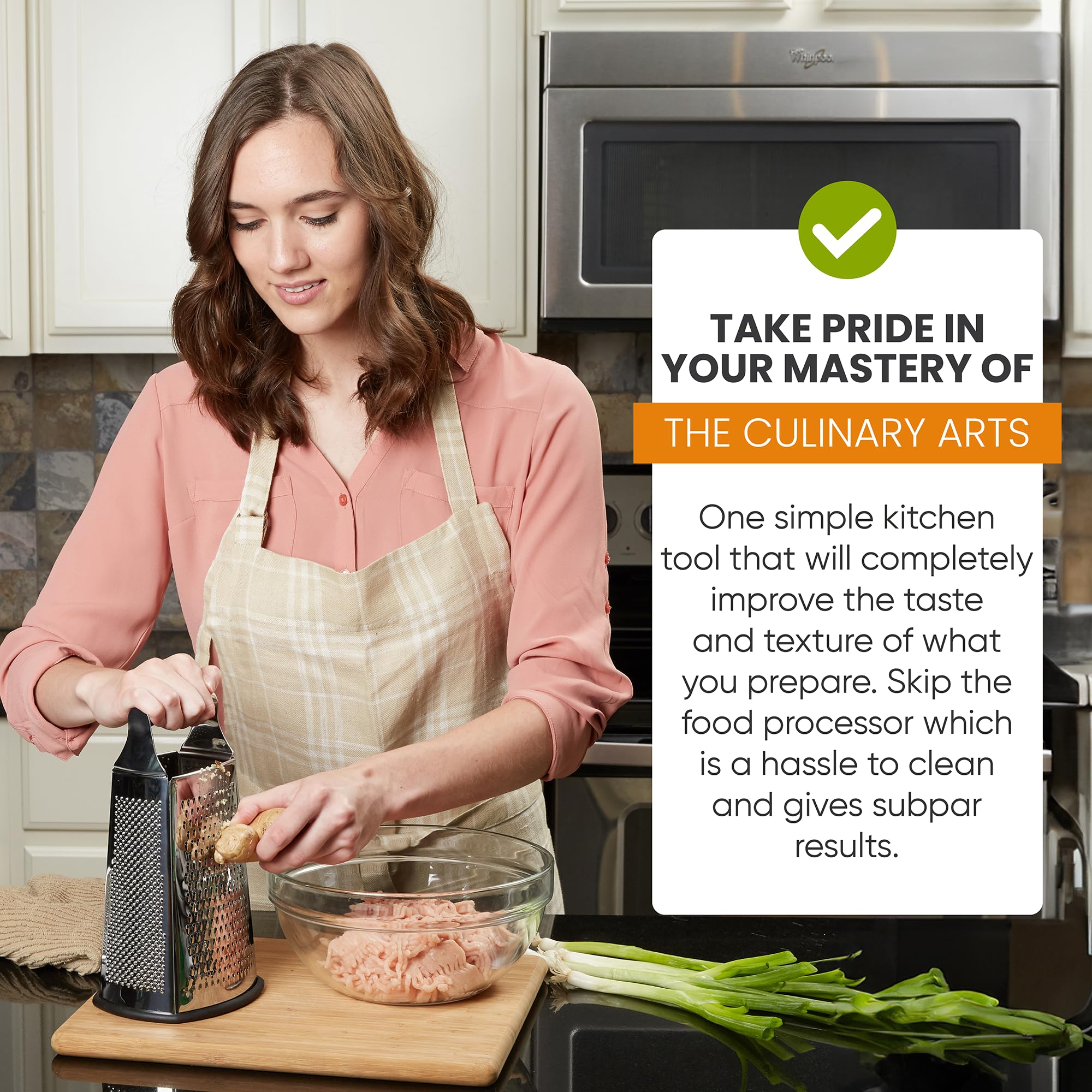 Spring Chef Slicer Face enables clean, even vegetable slices.