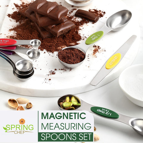 Spring Chef multicolor finish adds a playful touch to your kitchen tools.