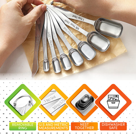 Spring Chef three-quarters-tsp spoon for near-teaspoon measures.