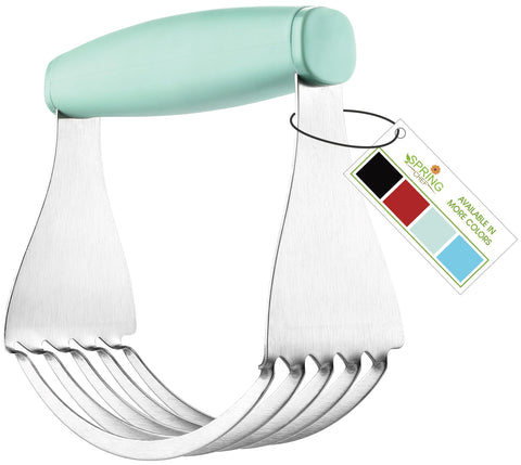 Spring Chef XL dough blender close-up shows sturdy blades for even butter blending.