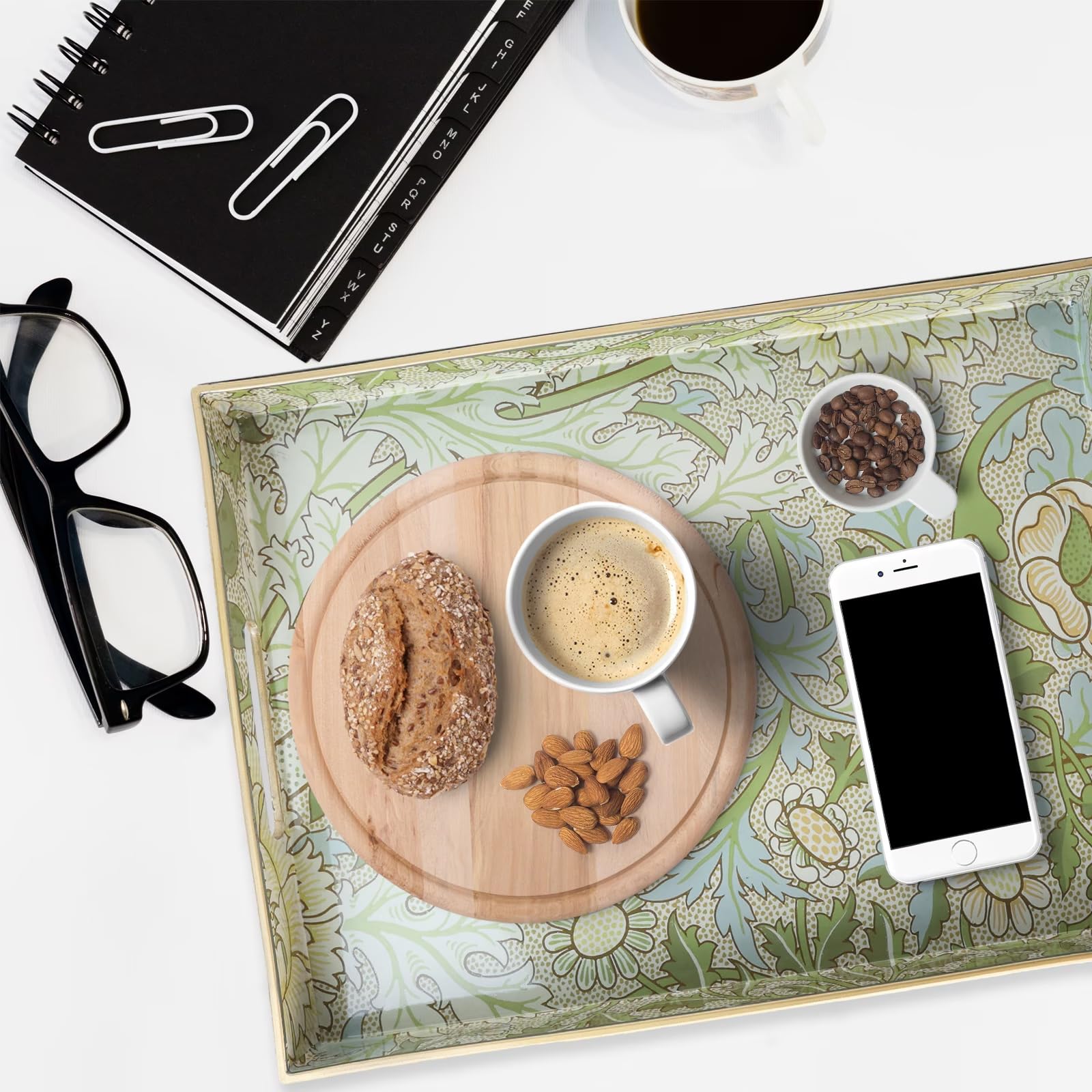Spsyrine multipurpose tray suitable for breakfast, tea, or snacks with style