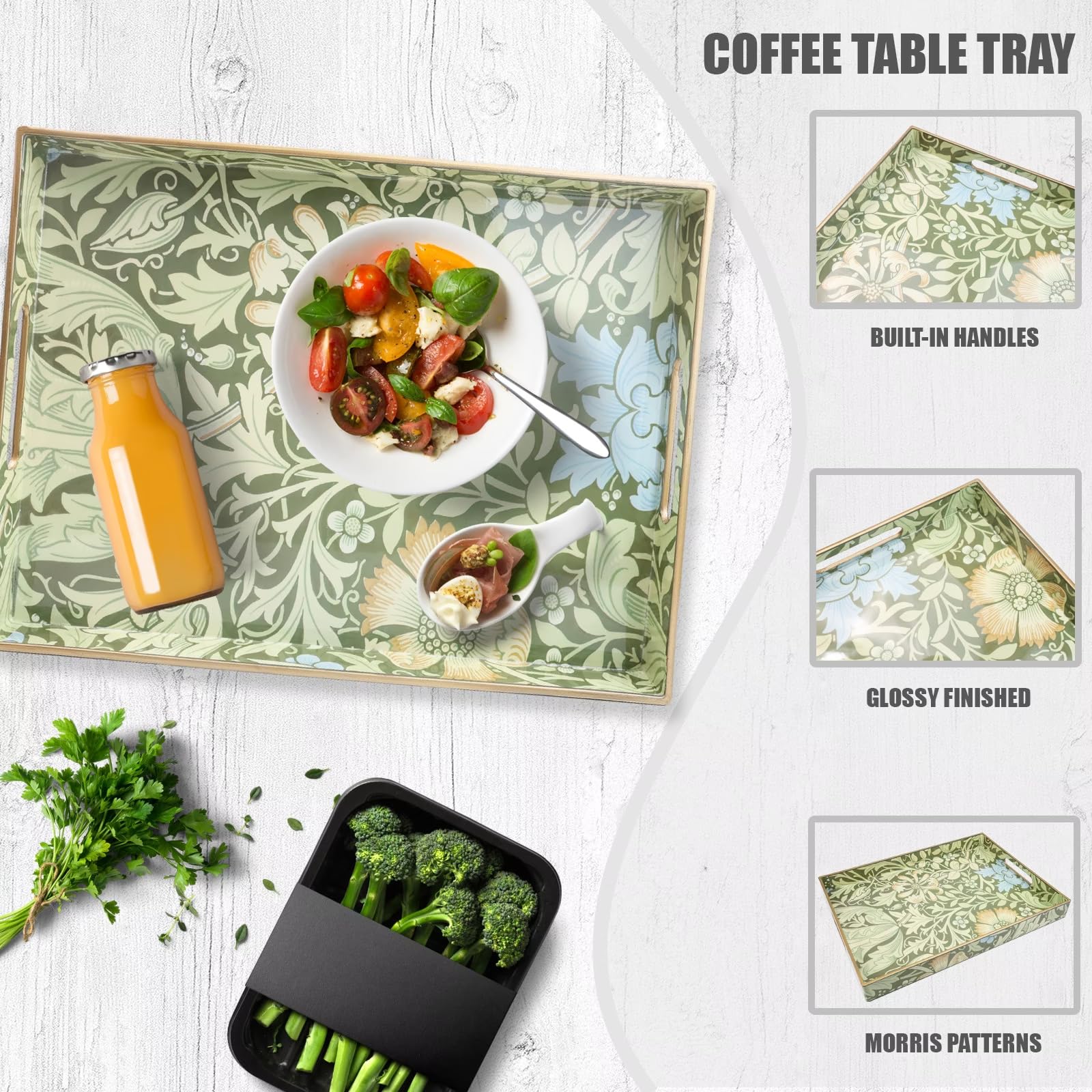 Spsyrine serving tray color options to match different home decors