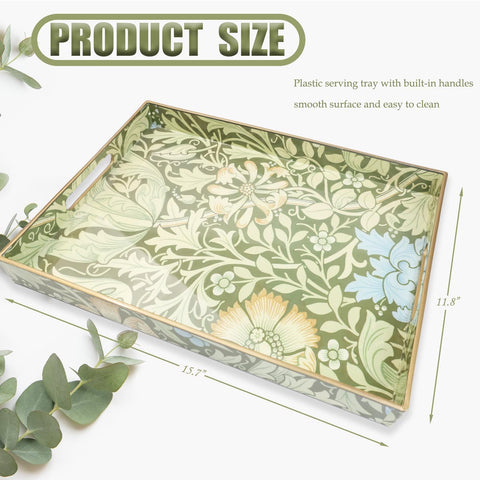 Spsyrine sturdy plastic serving tray demonstrates durability for heavy dishes