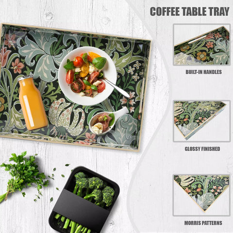 Spsyrine tray with dishes ready for serving, sturdy and spill-proof.