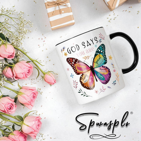 Spwasplo faith and renewal mug celebrating belief and beauty.