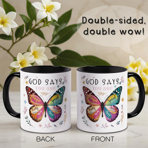 Spwasplo scripture-verse mug highlights faith and renewal.