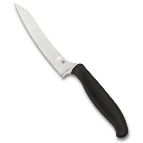 Spyderco Z-Cut knife with 4.4-inch pointed tip blade for precision slicing.
