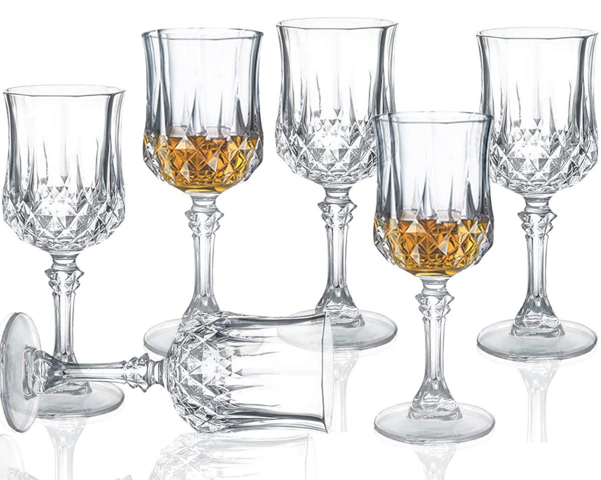 Srgeilzati cordial glasses stem set 6 for elegant cocktails and liqueurs.