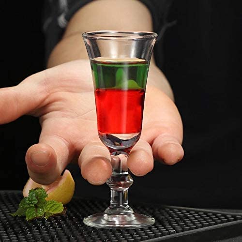 Srgeilzati limoncello glasses with stems ideal for after-dinner shots.