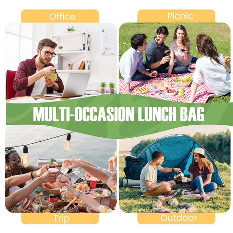 SRISE lunch bag in green adds everyday style