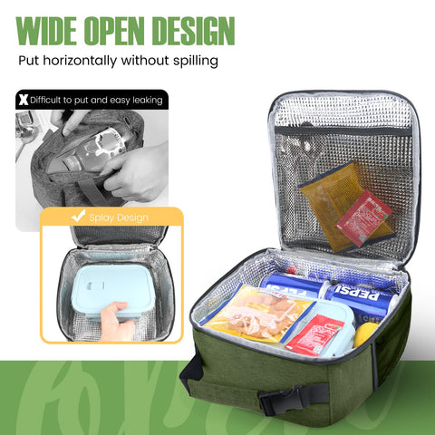 SRISE lunch bag insulation layer preserves warmth or coolness
