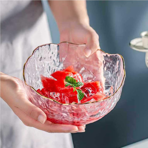 S.ROKE TTAN stackable glass bowls saving cabinet space