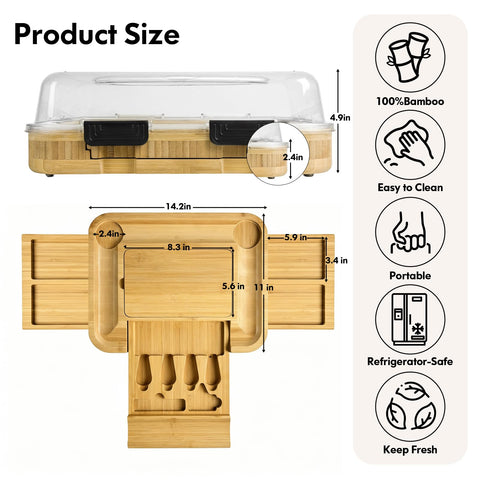 SRRUI board with lid demonstrates airtight seals to keep contents fresh during transport