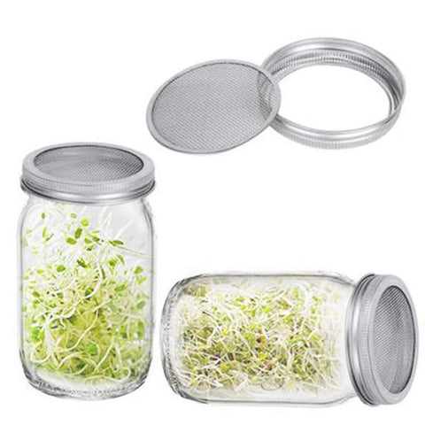 SRXES sprouting lid set is dishwasher safe for quick cleanup.