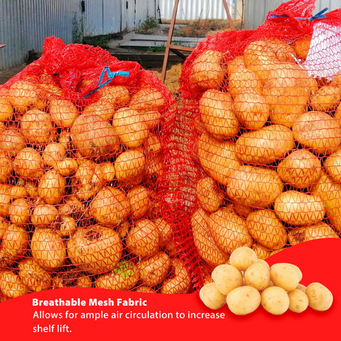 SRXES multi-use mesh bags suitable for citrus, vegetables, and outdoor storage