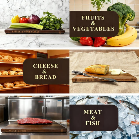 SSHIYEey acacia wood cutting board set adds warmth and durability to any kitchen.