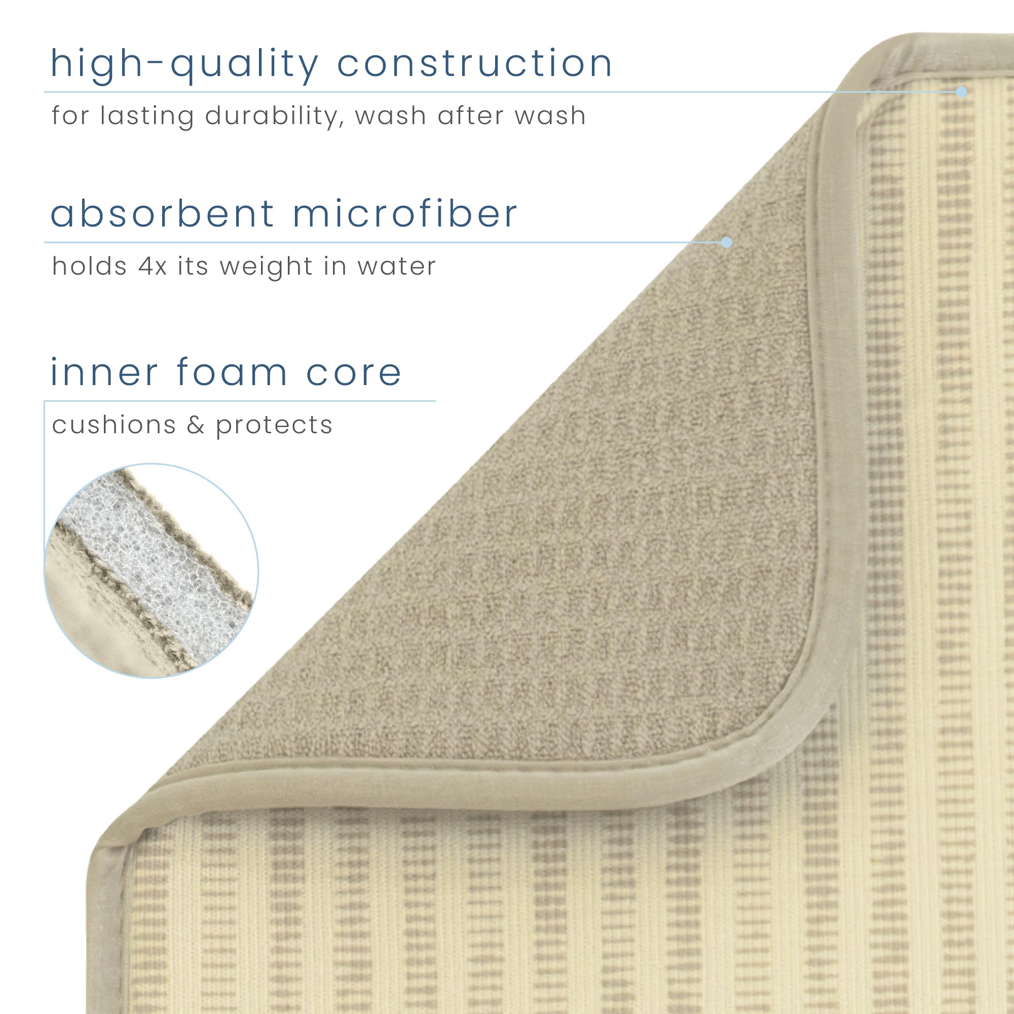 Reversible design highlights two drying surfaces for flexibility.