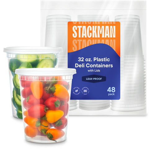 Stack Man dishwasher-safe reusable container for easy cleaning
