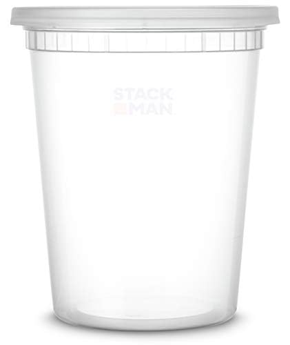 Stack Man freezer-safe container ideal for freezing meals