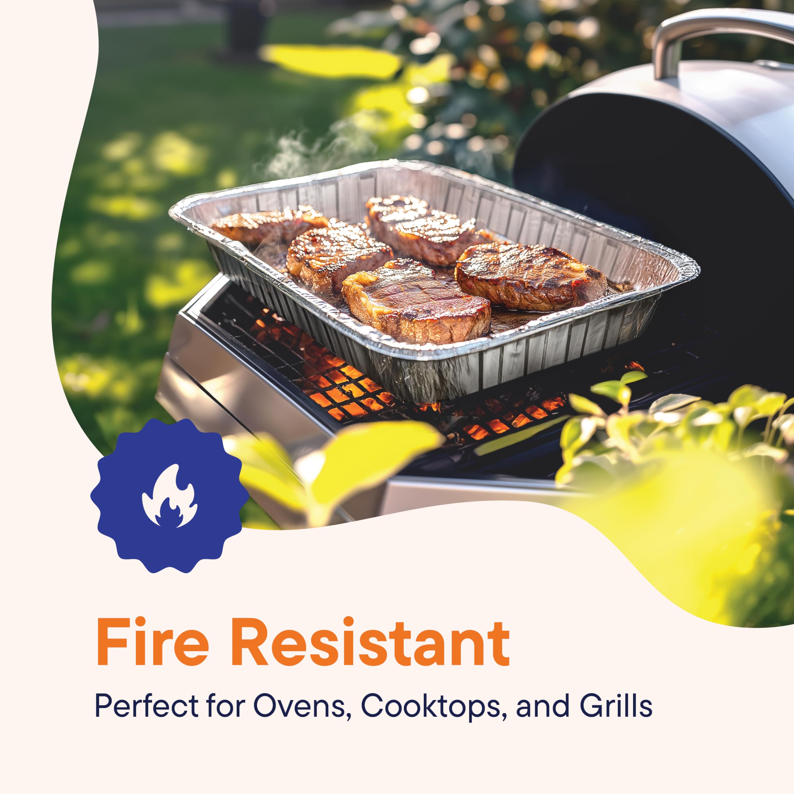 Stack Man BPA-free aluminum pan ensures safe food service.