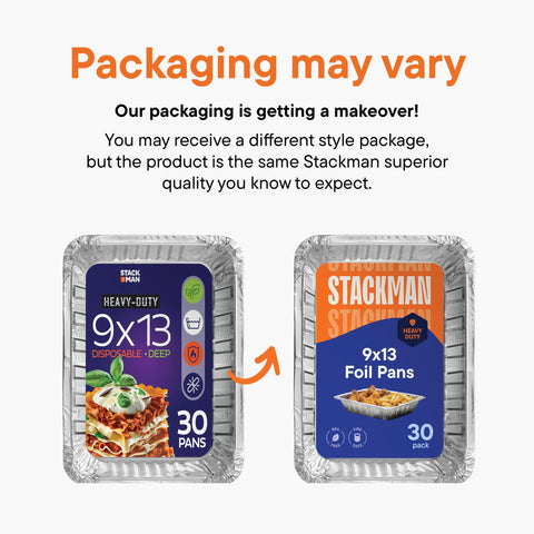 Stack Man disposable pan cleanup saves time after events.