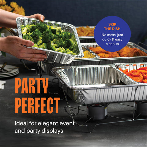 Stack Man pan with full rim simplifies handling and lid alignment.
