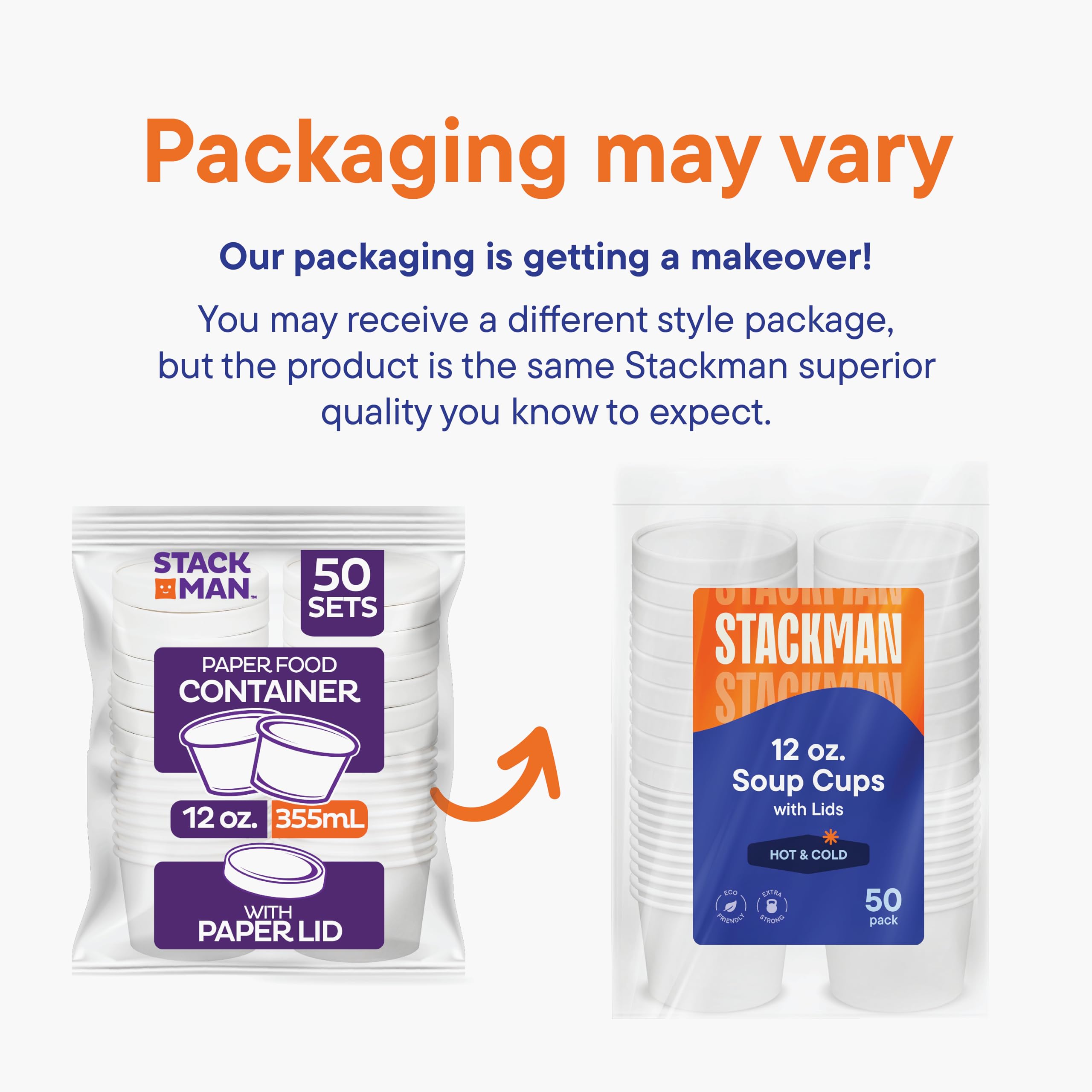 Stack Man takeout container keeps soups and desserts secure during delivery.