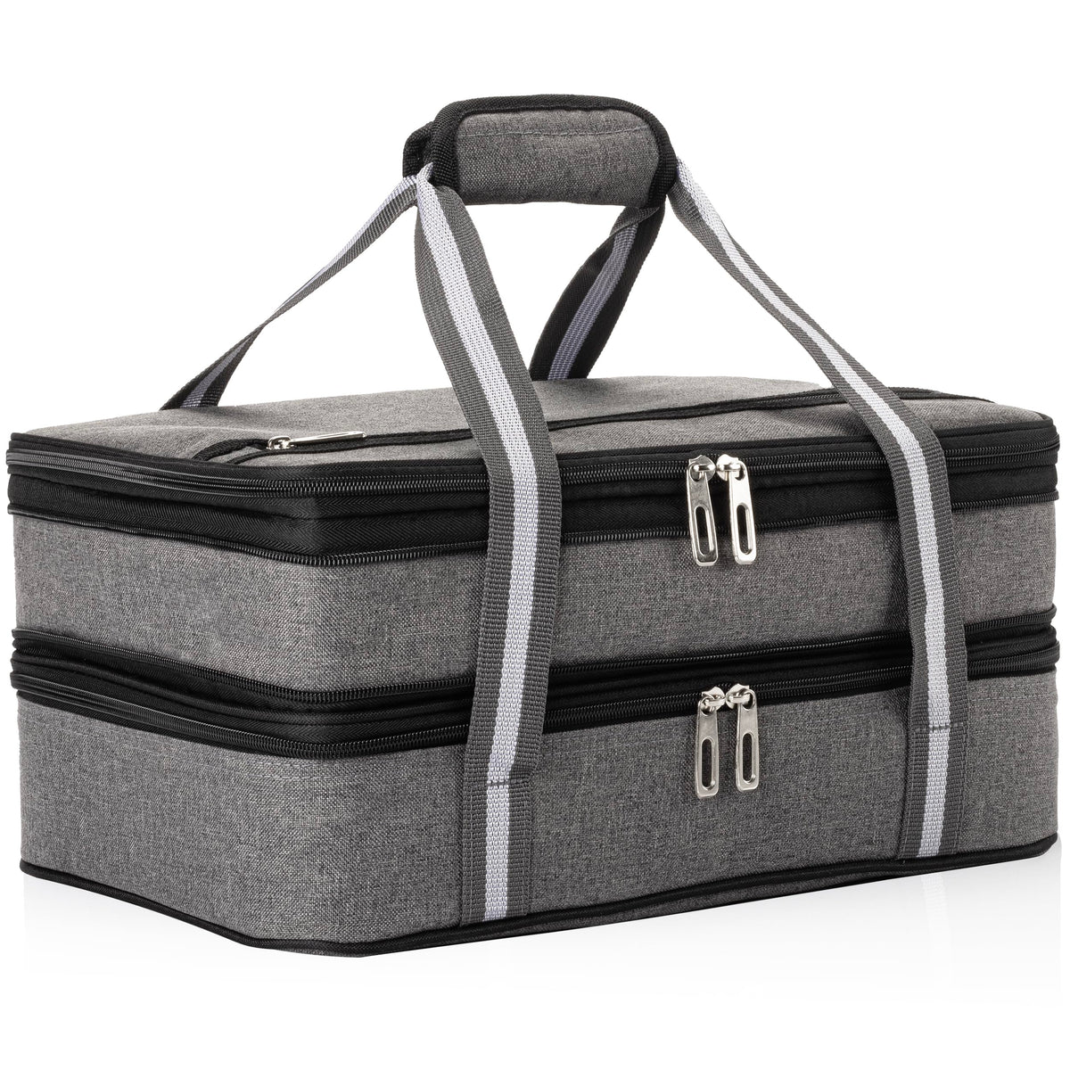 Stack Store Plus More insulated casserole carrier - front view, ideal for portable meals on picnics.