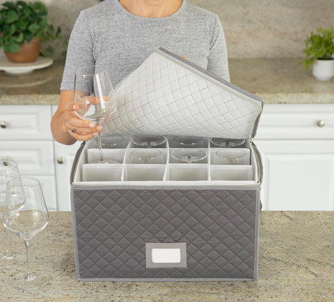Label holder keeps contents identified for quick packing and retrieval