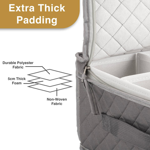 Stackable gray case maximizes space in RVs, closets, or garages