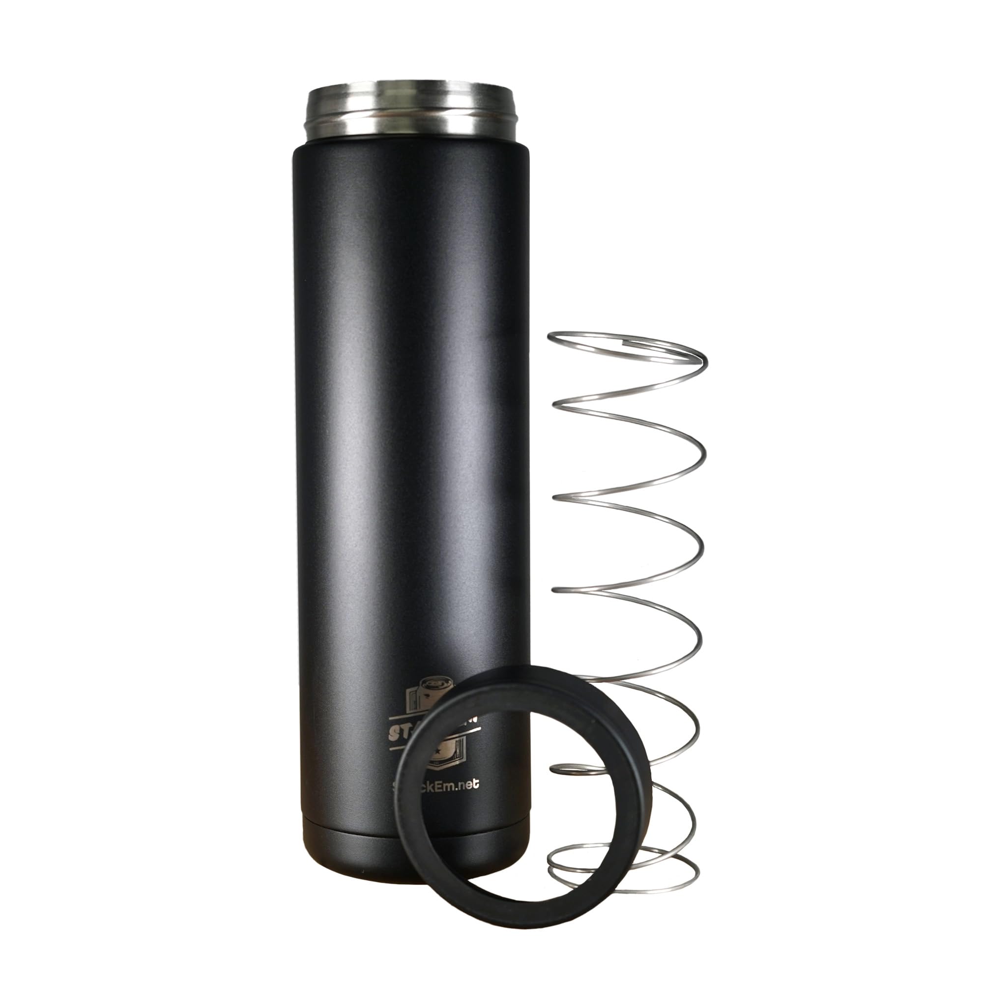Stack'Em lid secured two cans inside ensures stable cooling during outdoor events.