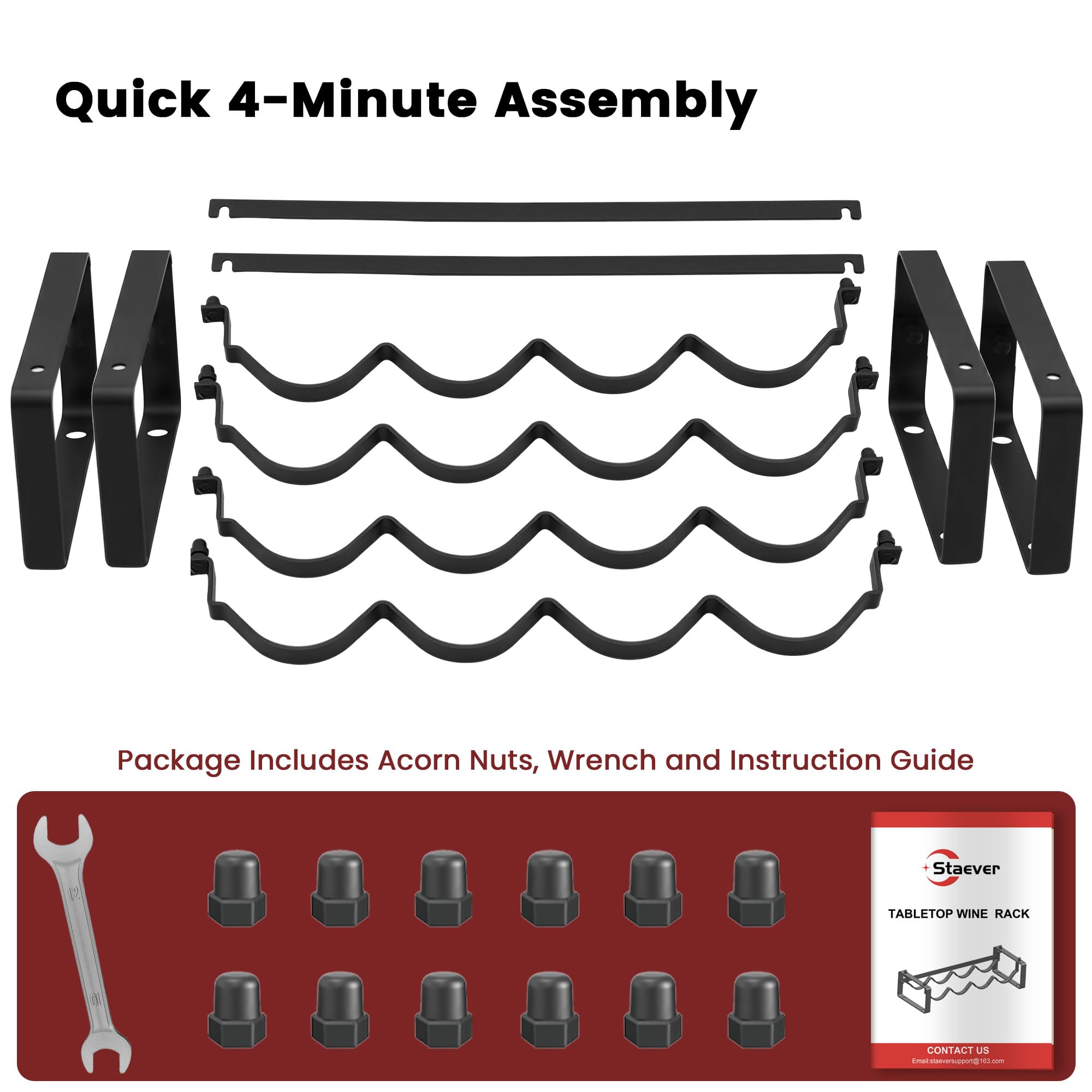 STAEVER expandable stackable rack demonstrates modular storage for growing collections.