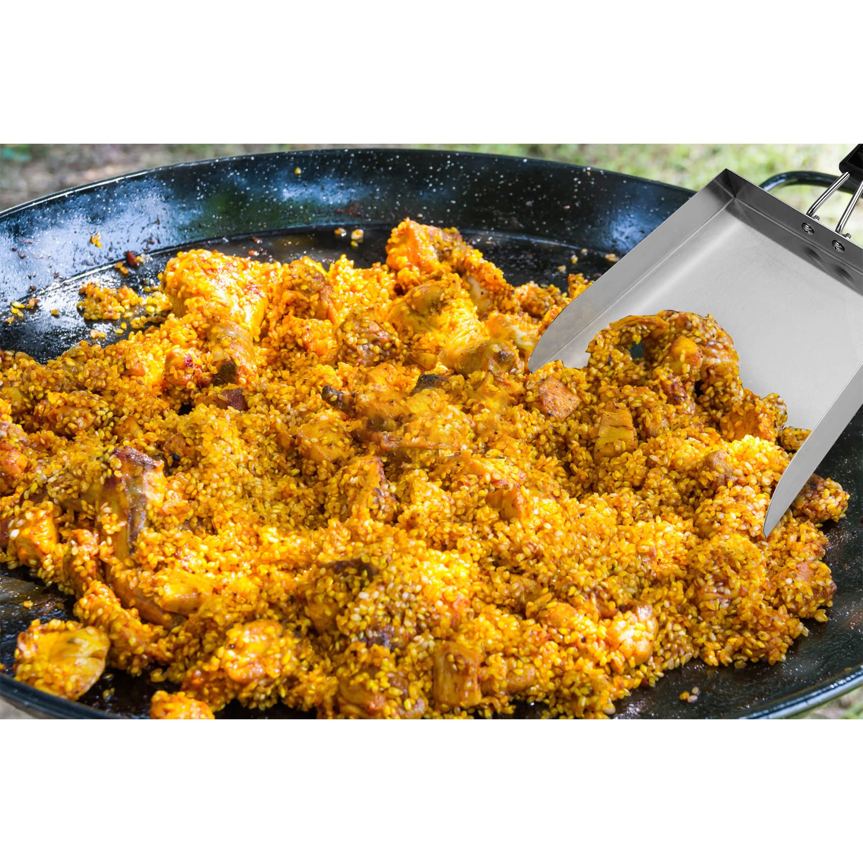 Efficient serving tool for parties, picnics, and family dinners.