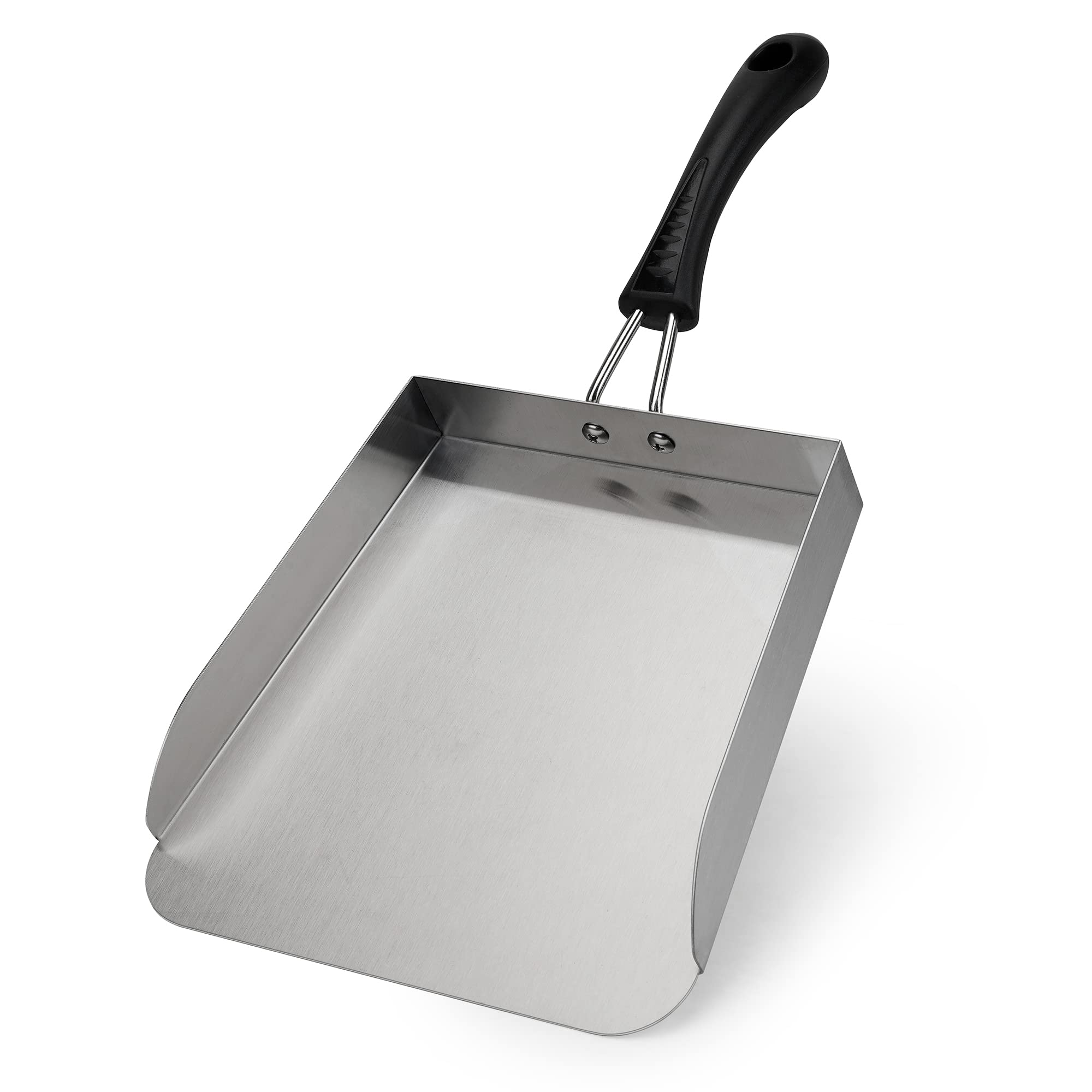 Stanbroil 13-inch stainless steel griddle mover for easy food transfer on the grill.