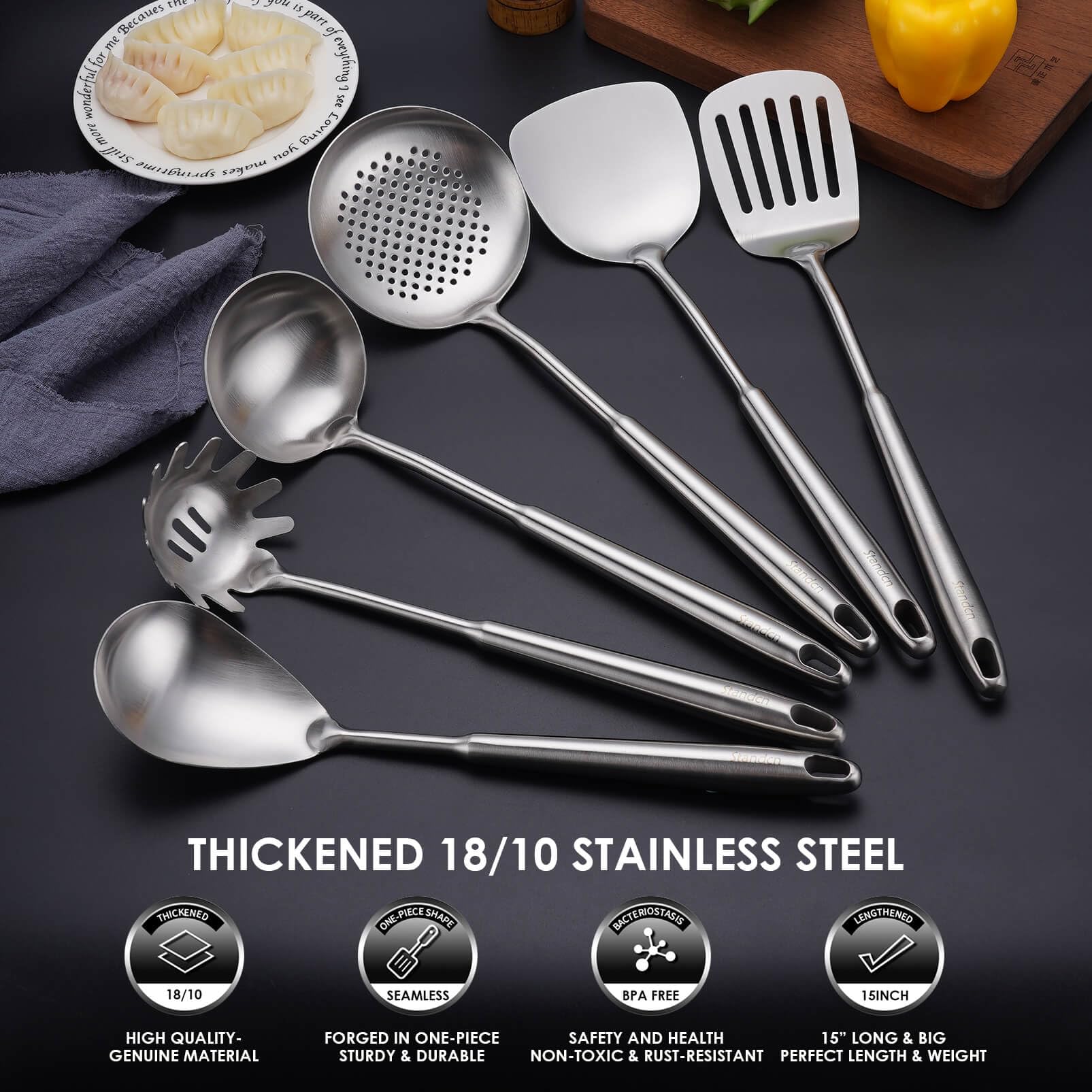 Standcn ergonomic design prioritizes comfort during cooking tasks.
