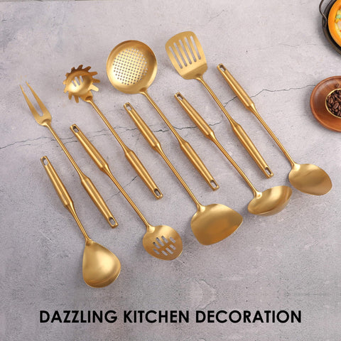 Standcn Gold pasta spoon for easy servings