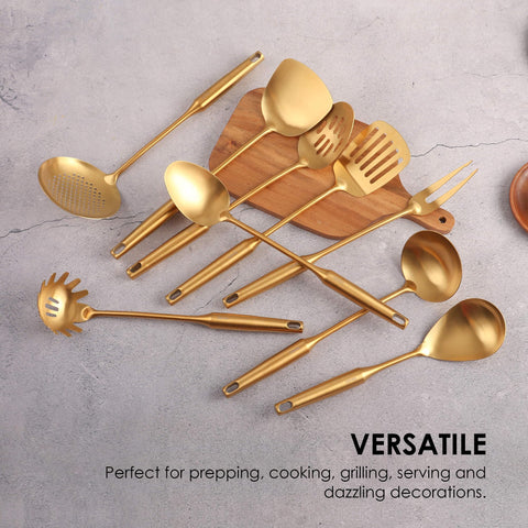 Standcn Gold slotted turner for versatile kitchen tasks