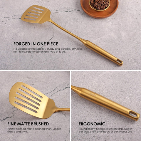 Standcn Gold spatula for precise flipping and serving