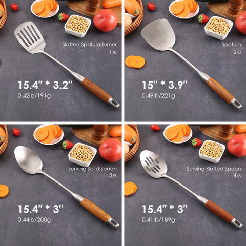 Standcn rosewood spatula for stirring and serving with elegant wood handle and sturdy construction