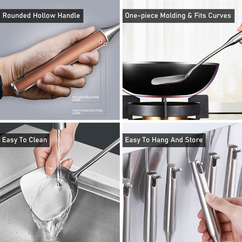 Standcn solid spoon for stirring and serving.