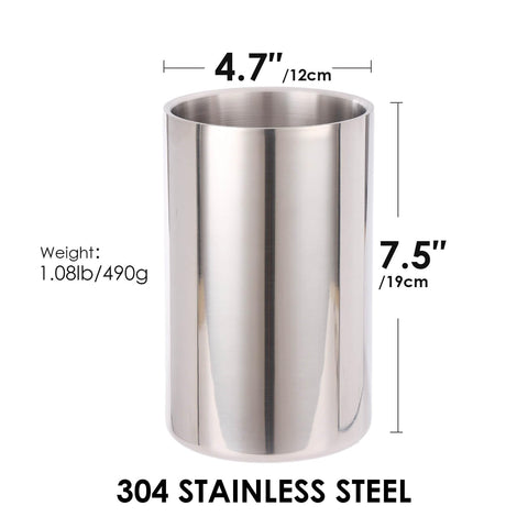Standcn stainless steel utensil caddy on countertop ready for spatulas and spoons
