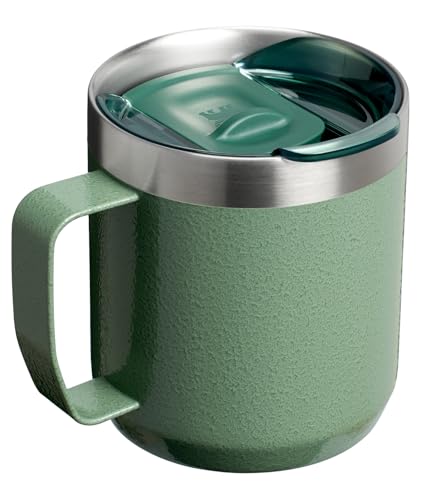STANLEY Everyday Camp Mug 18-8 stainless steel with double-wall insulation preserves temperature.
