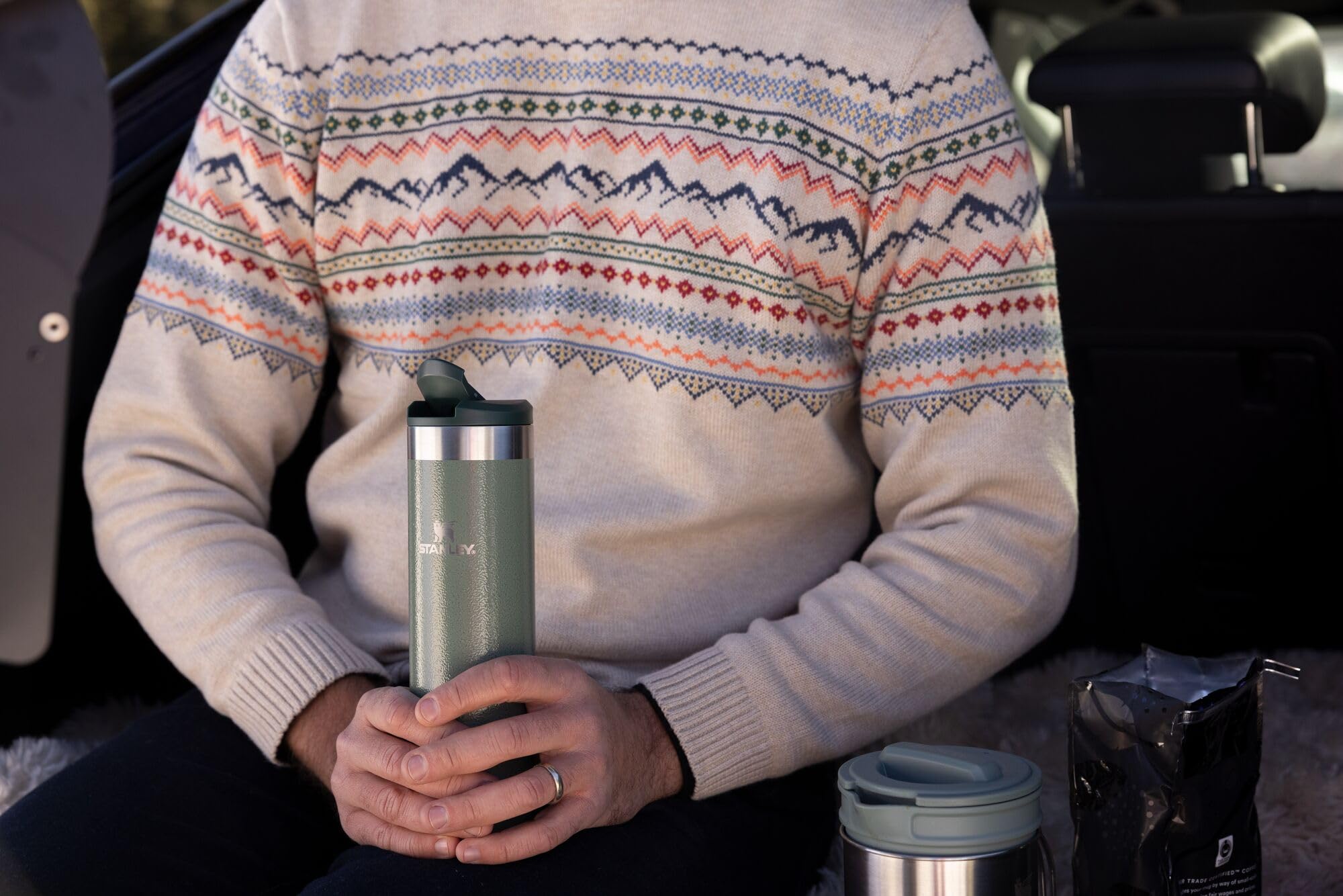 Stanley AeroLight Transit Bottle 16oz matte black finish withstands frequent use.