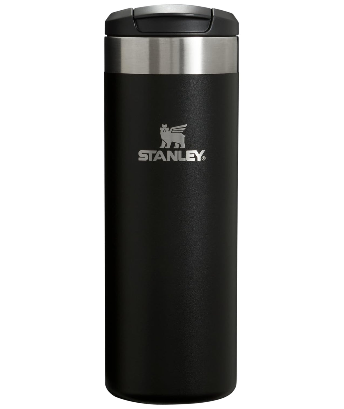 Stanley AeroLight Transit Bottle 16oz front view with slim profile fits car cup holders.