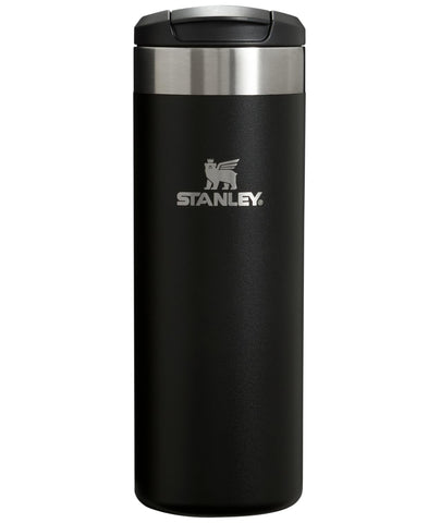 Stanley AeroLight Transit Bottle 16oz front view with slim profile fits car cup holders.