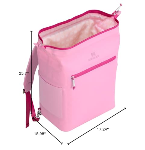Stanley All Day Madeleine Midi Backpack soft cooler mouth view for quick access