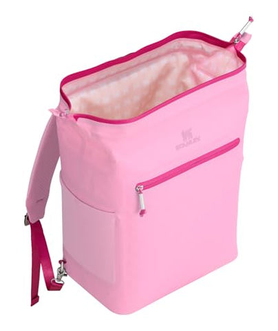 Stanley All Day Madeleine Midi Backpack soft cooler side pocket view showing secure storage